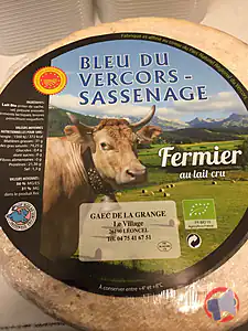 Rappel produit BLEU DU VERCORS SASSENAGE BLEU DU VERCORS SASSENAGE