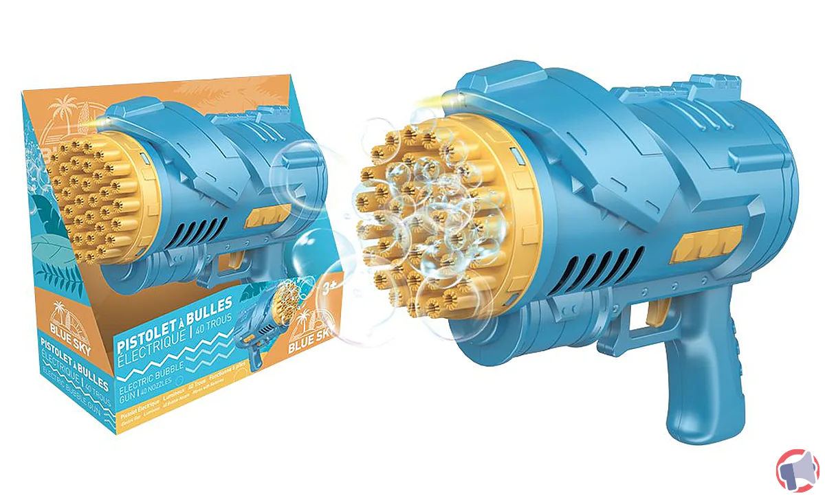 Rappel de produit : Pistolet à bulles électrique Blue Sky