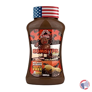 Rappel produit BOMBITOS FLUP PEANUT BUTTER WITH CHOCOLATE (pâte d'arachide au chocolat) BOMBITOS / MAX PROTEIN
