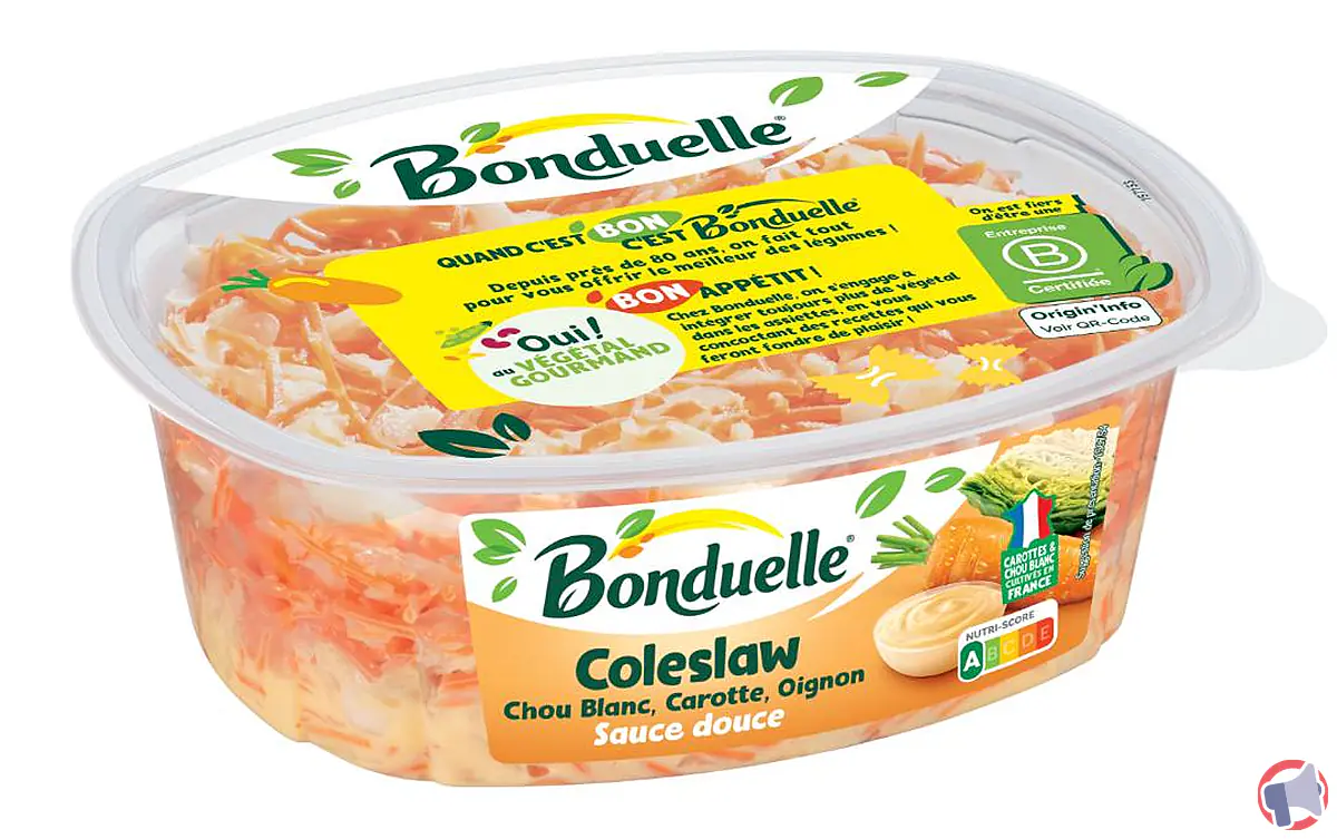 Rappel produit : coleslaw sauce douce Bonduelle pour risque de listériose