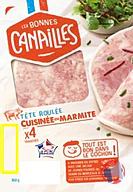 Rappel produit Tête roulée avec langue 4 tranches 160g Les Bonnes Canailles (photo numéro 1)