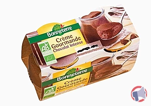 Rappel produit Crème Gourmande chocolat 2x120g Bonneterre