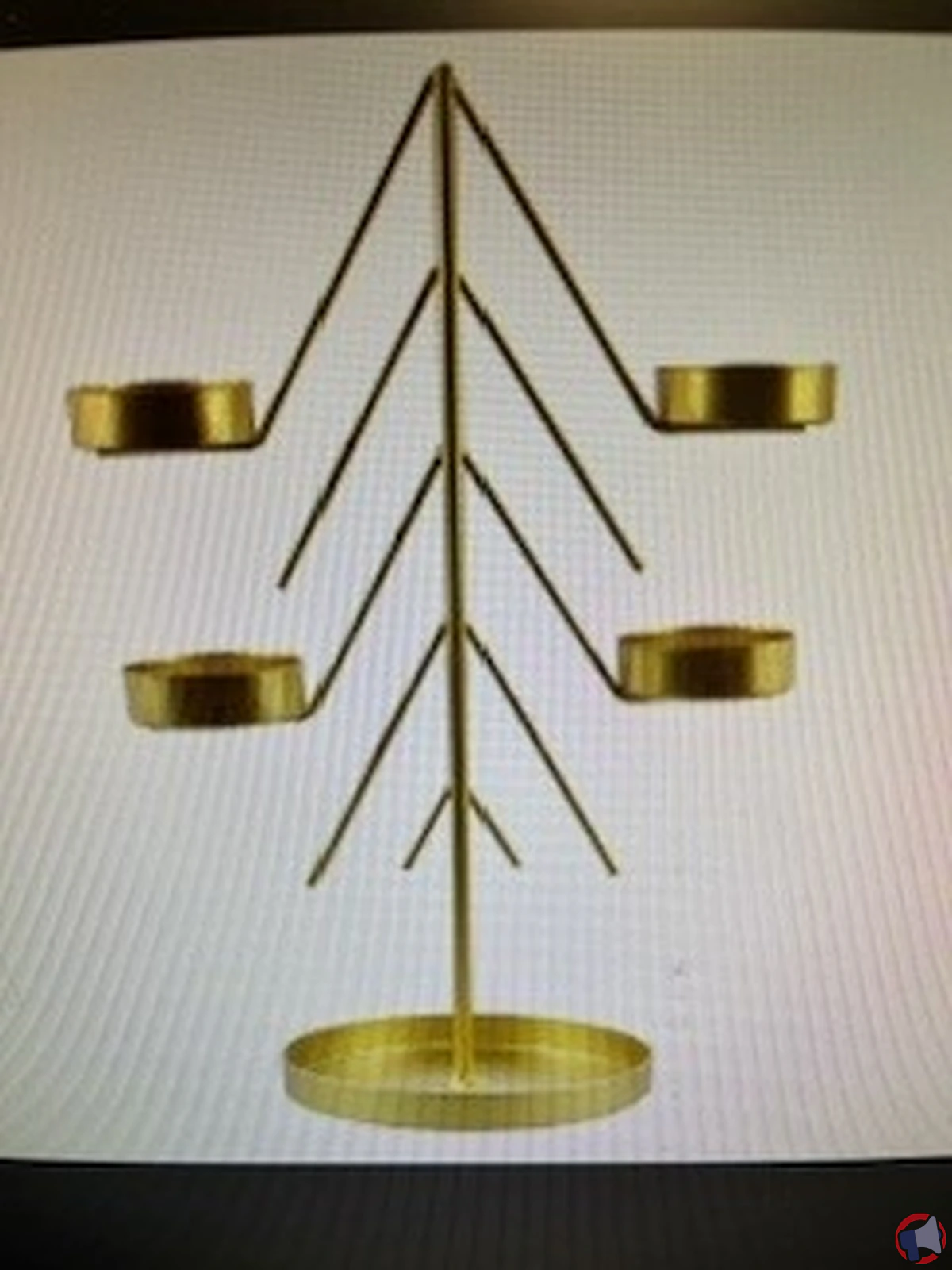Rappel de produit : Bouchara rappelle son bougeoir sapin filaire pour 4 bougies