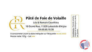 Rappel produit Pâté de Foie de Volaille Boucherie Courthieu