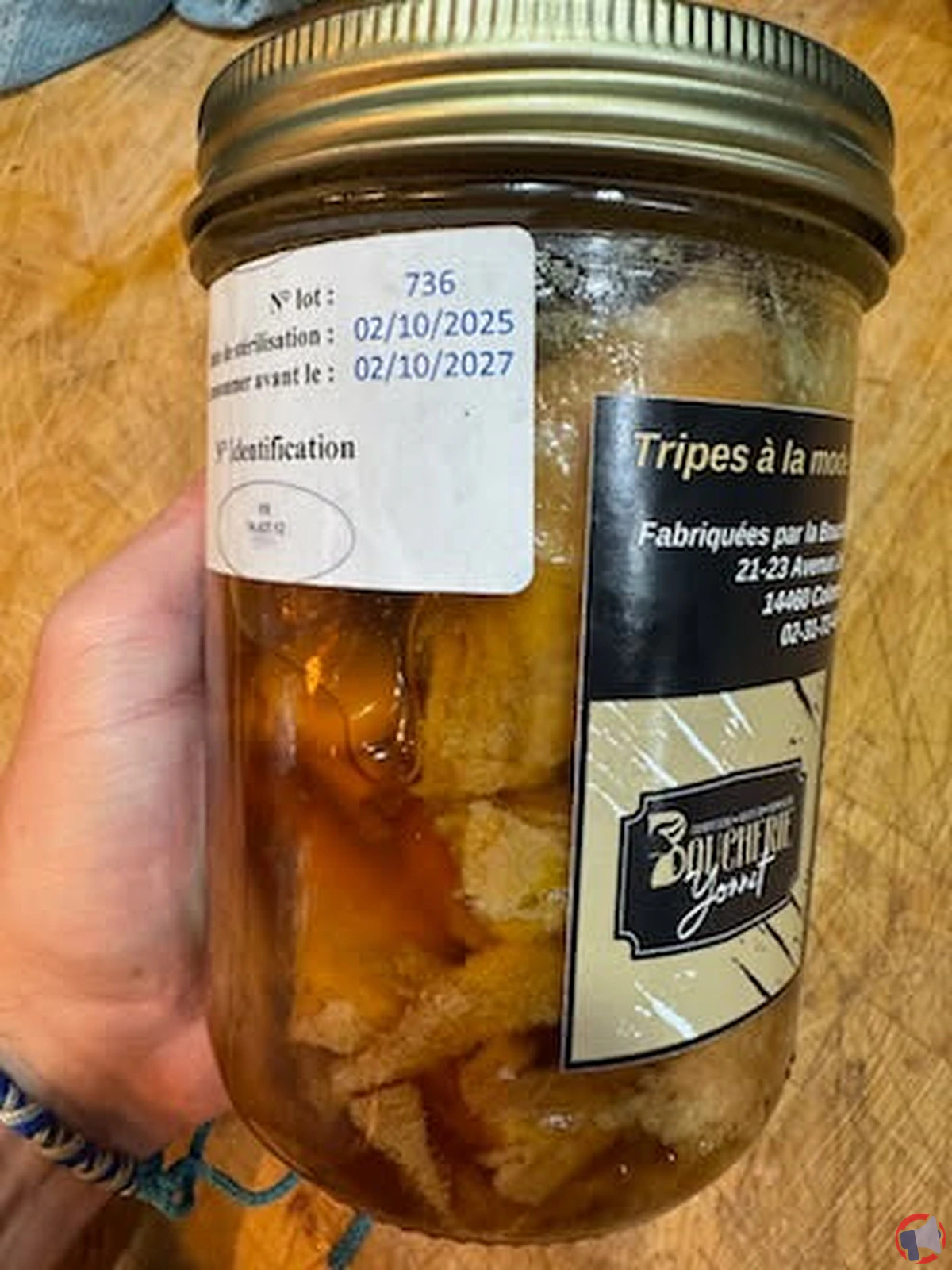 Rappel produit : Boucherie Yonnet – Tripes mode caen