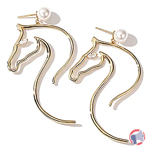 Rappel produit Boucle d'oreille perle cheval