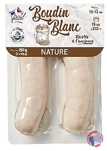 Rappel produit Boudin blanc nature recette à l'ancienne 2x125g
