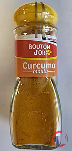 Rappel produit CURCUMA MOULU 37G BOUTON D'OR