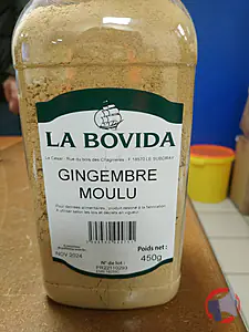 Rappel produit Gingembre moulu en pot de 450g La Bovida