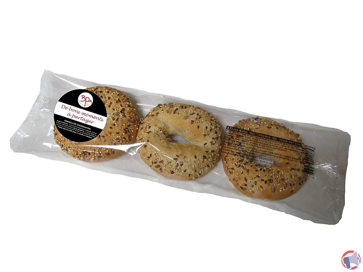 Rappel de produit : bagel graine 70g x3 de la marque BPA