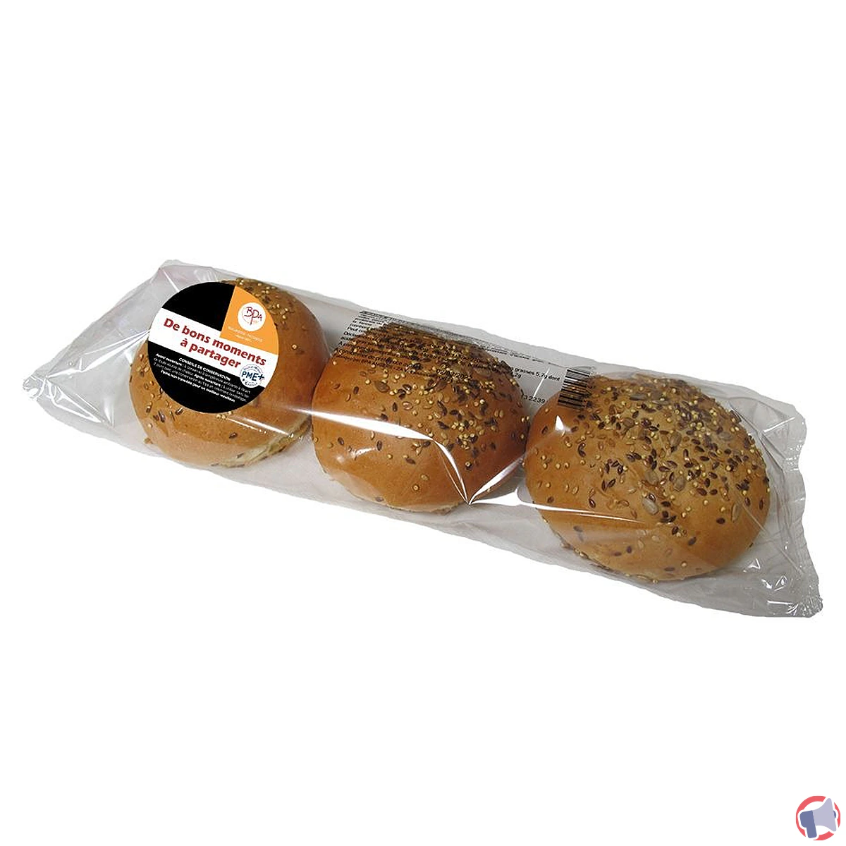 Rappel de produit : pain burger brioché aux graines de la marque BPA