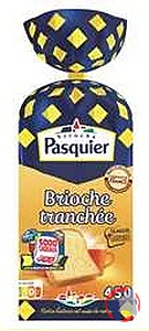 Rappel produit Brioche Tranchée Nature Brioche Pasquier