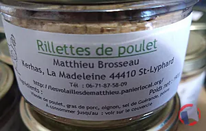 Rappel produit CONSERVES DE VOLAILLES BROSSEAU MATTHIEU