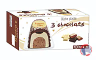 Rappel produit Buche 3 Chocolats ; Buche Crème Brulée (photo numéro 1)