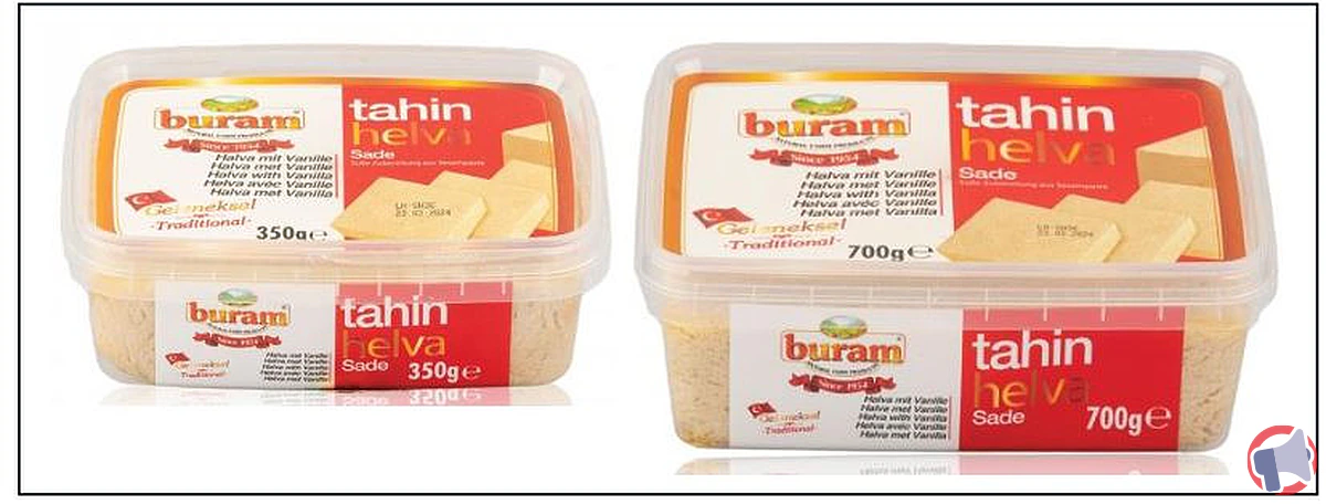 Rappel de produit : halva à la vanille de la marque Buram pour risque de salmonellose
