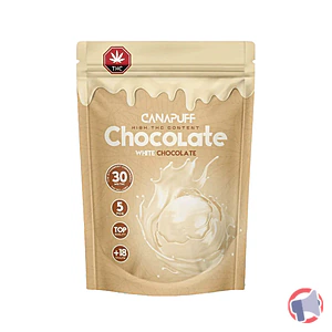 Rappel produit chocolat blanc 30mg Delta 9 Canapuff