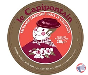 Rappel produit Camembert au lait microfiltré de vache 210 g le Capipontain