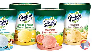Rappel produit Glaces et Sorbets Caresse Antillaise