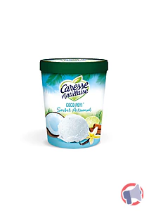 Rappel produit Sorbet plein fruit Coco peyi 460 ml / 300g Caresse Antillaise