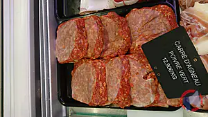 Rappel produit Carré d'agneau au poivre vert
