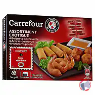 Rappel produit ASSORTIMENT EXOTIQUE 200G SURGELE CARREFOUR (photo numéro 1)