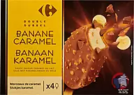Rappel produit Carrefour Batonnets Banane Caramel Lait x4