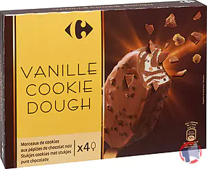 Rappel produit Bâtonnets Vanille Cookie Dough x4 Carrefour