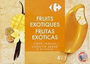 Rappel produit Batonnets Vanille Exotique x4 Carrefour