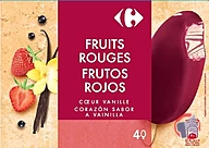 Rappel produit Carrefour Batonnets Vanille Fruits rouges x4