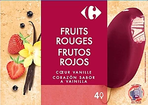 Rappel produit Batonnets Vanille Fruits rouges x4 Carrefour
