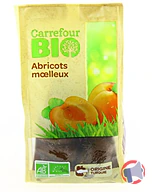 Rappel produit ABRICOTS MOELLEUX Carrefour BIO 250 G DÉNOYAUTÉS CARREFOUR BIO