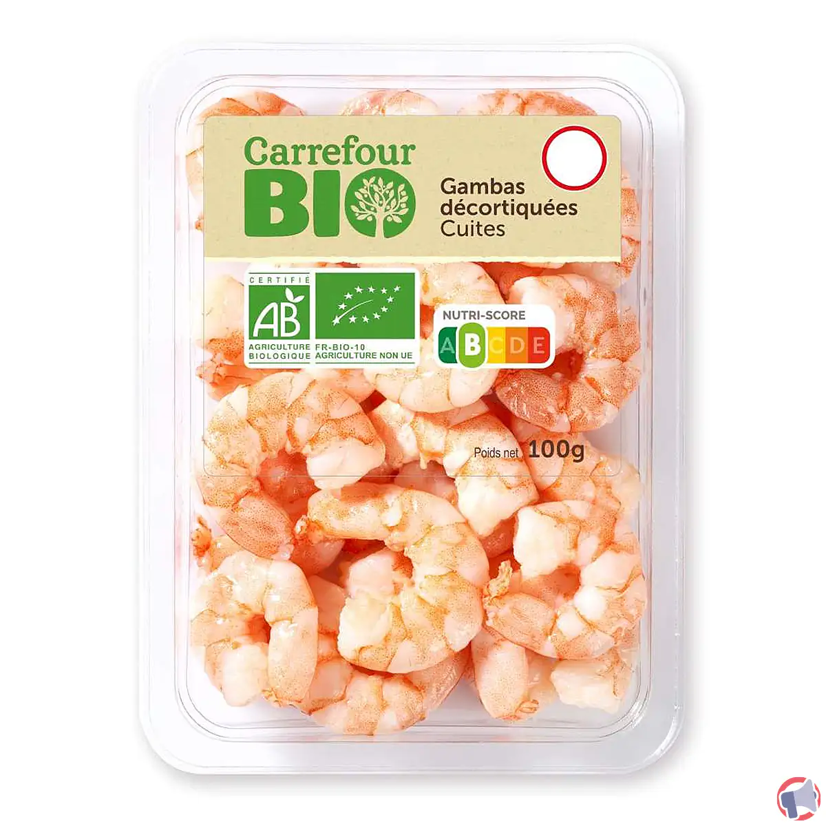 Rappel : Carrefour bio crevettes décortiquées Bio Natur – Analyse détaillée