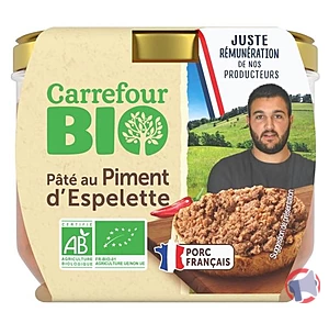Rappel produit PATE AU PIMENT D’ESPELETTE Carrefour BIO