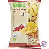 Rappel produit TORTILLAS CHIPS CHILI CARREFOUR BIO (photo numéro 1)