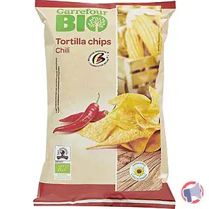 Rappel produit TORTILLAS CHIPS CHILI CARREFOUR BIO