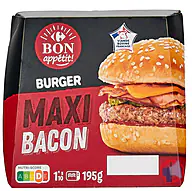 Rappel produit CARREFOUR BON APPETIT BURGER MAXI BACON