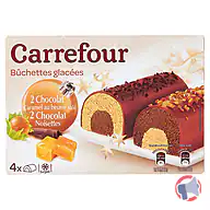 Rappel produit Bûchettes glacées Chocolat Caramel/ Chocolat Noisette - CARREFOUR CARREFOUR (photo numéro 1)