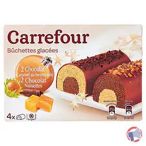 Rappel produit Bûchettes glacées Chocolat Caramel/ Chocolat Noisette - CARREFOUR CARREFOUR