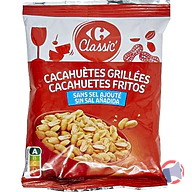 Rappel produit CACAHUETES GRILLEES SANS SEL AJOUTE CARREFOUR (photo numéro 1)