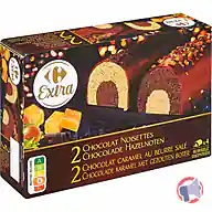 Rappel produit Carrefour / Carrefour Extra Bûchettes 2 chocolat noisettes 2 chocolat caramel au beurre salé 500mL