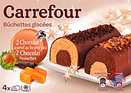 Rappel produit Bûchettes 2 chocolat noisettes 2 chocolat caramel au beurre salé 500mL Carrefour / Carrefour Extra (photo numéro 2)