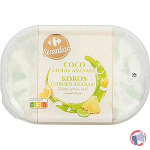 Rappel produit Bac Coco Citron Ananas 900mL Carrefour / Carrefour Sensation