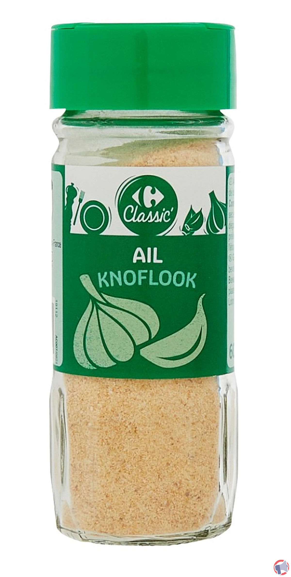 Rappel de produit : Carrefour Classic Ail Semoule 60 g