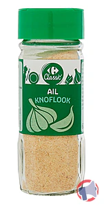 Rappel produit Ail semoule 60 g Carrefour Classic