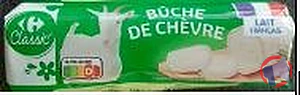 Rappel produit Bûche de chèvre Carrefour Classic