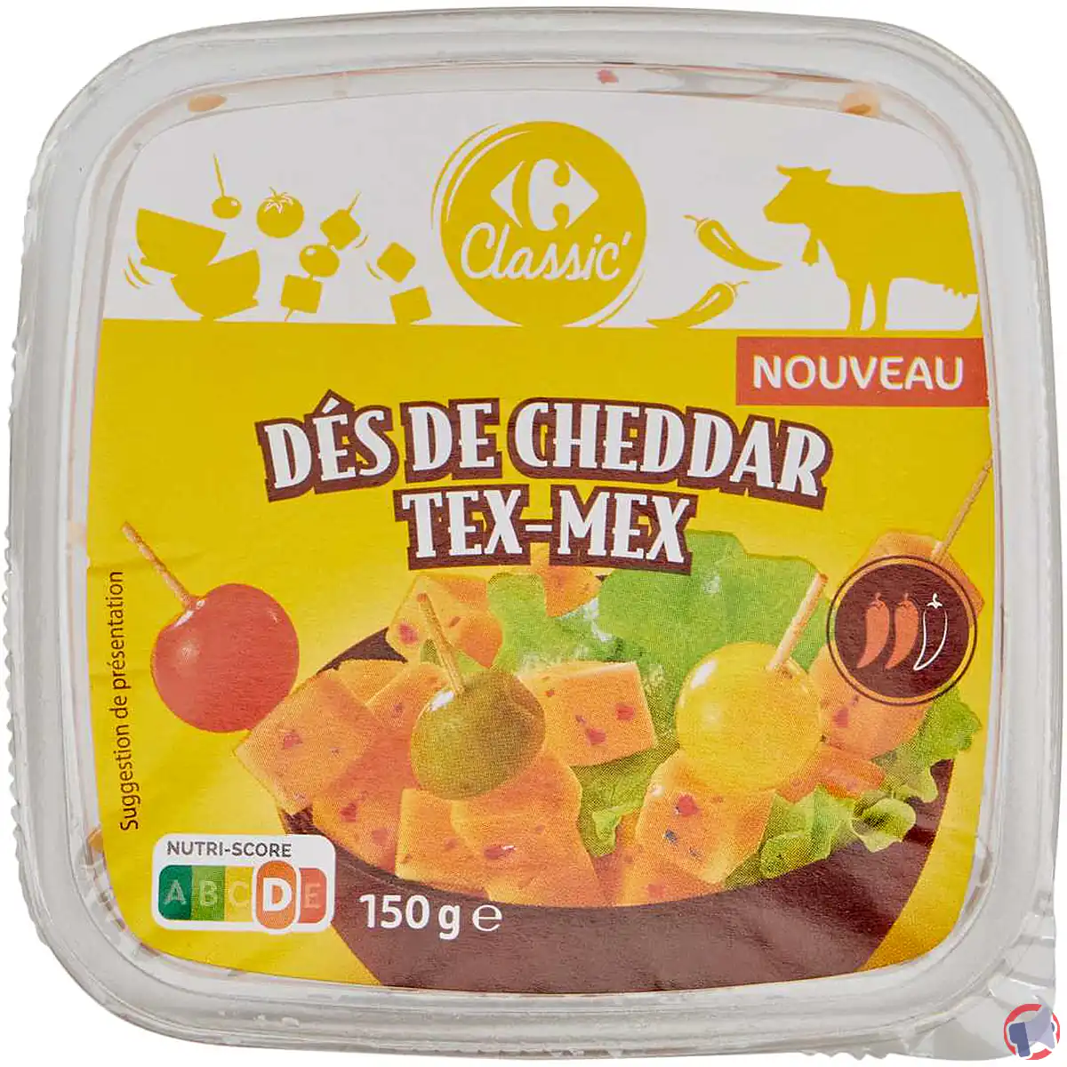Rappel du Carrefour Classic Cheddar Tex Mex : informations et précautions