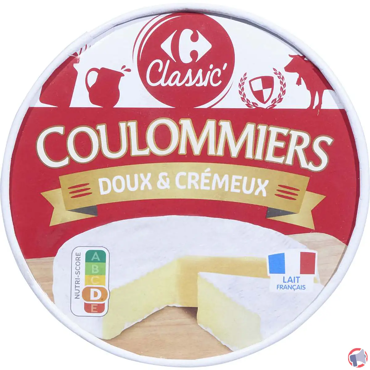 Rappel produit : suspicion de contamination bactériologique sur le coulommiers de carrefour classic