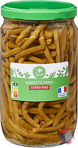 Rappel produit HARICOTS VERTS EXTRA FINS CARREFOUR CLASSIC