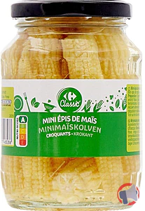 Rappel produit MINI EPI DE MAIS CARREFOUR classic
