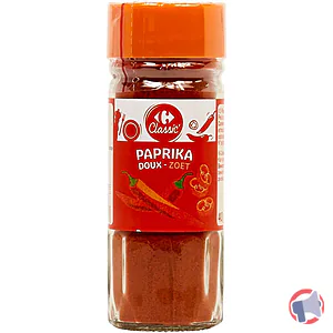 Rappel produit Paprika Doux Carrefour Classic